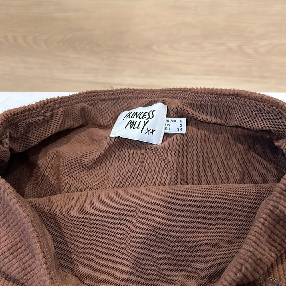 Oscar Mini Skirt Brown - Picture 10 of 10